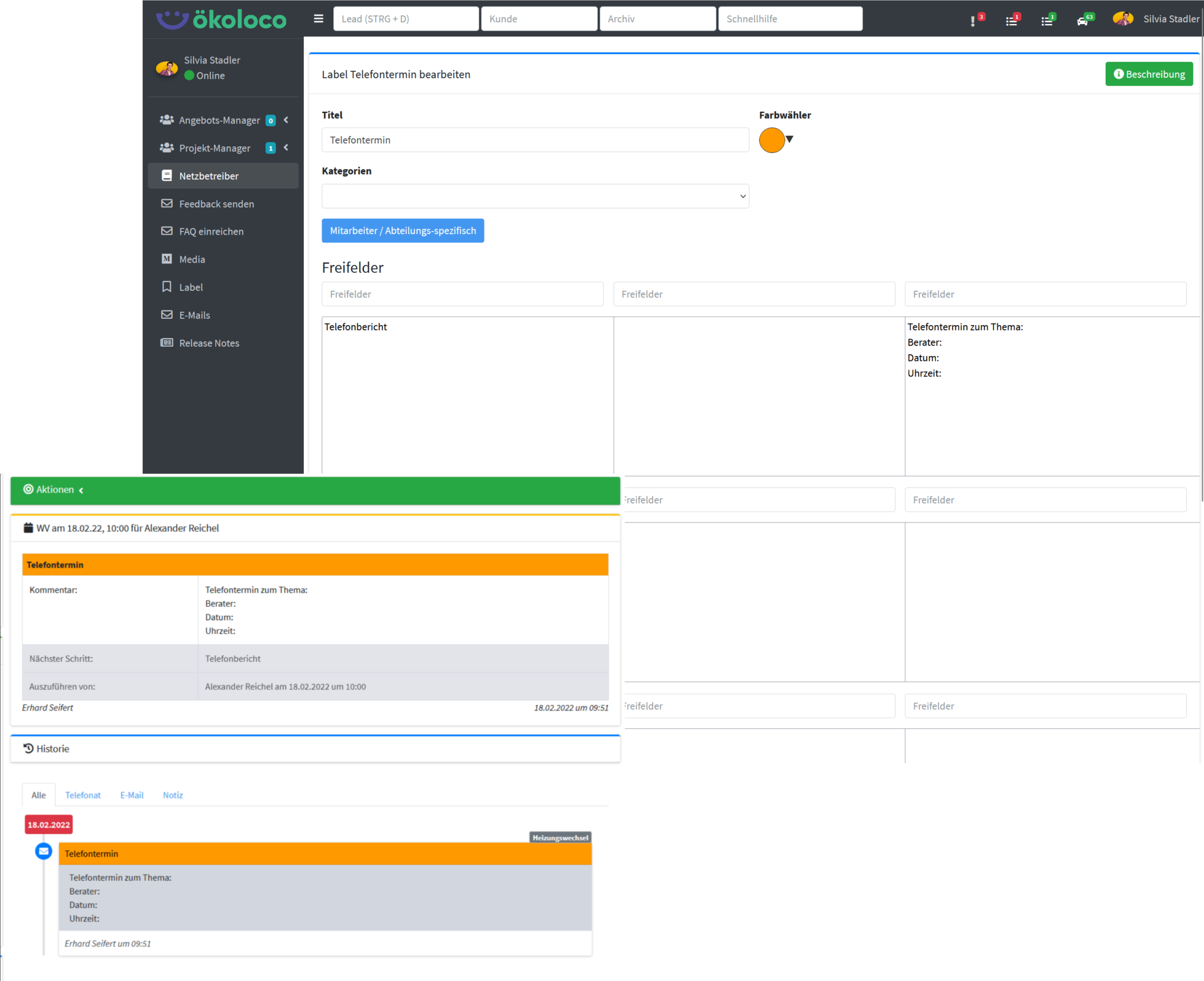 Screenshot Angebotskalkulator